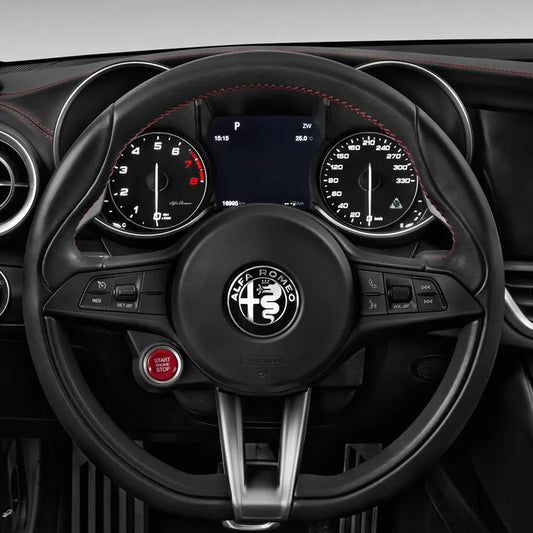 Steering Wheel Cover Kits for Alfa Romeo Giulia Stelvio Quadrifoglio 2016-2020