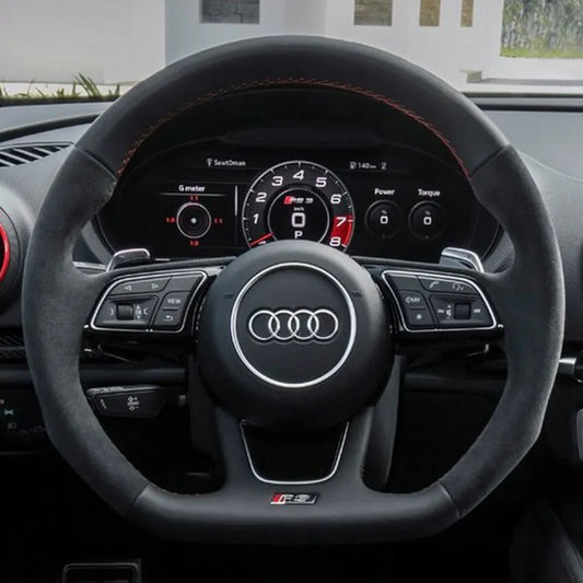 Steering Wheel Cover Kits for Audi A1 A3 A4 A5 S3 S4 S5 RS3 RS4 RS5 Q2 SQ2 2015-2023