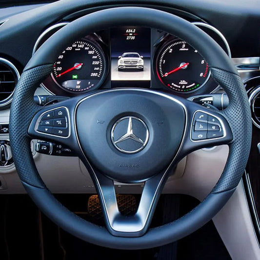 Steering Wheel Cover Kits for Mercedes Benz A180 CLA 250 W117 W156 W166 X166 C117 W205 W2013 C218 W213 X253 C253 W447 2014-2023