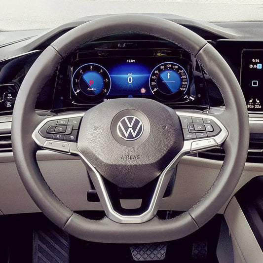 Steering Wheel Cover Kits for Volkswagen VW Golf 8 ID.3 ID.4 Arteon Caddy Passat B8 Alltrack Variant T-Cross Tiguan Touareg T6 California Caravelle Kombi Multivan Transporter 2019-2021