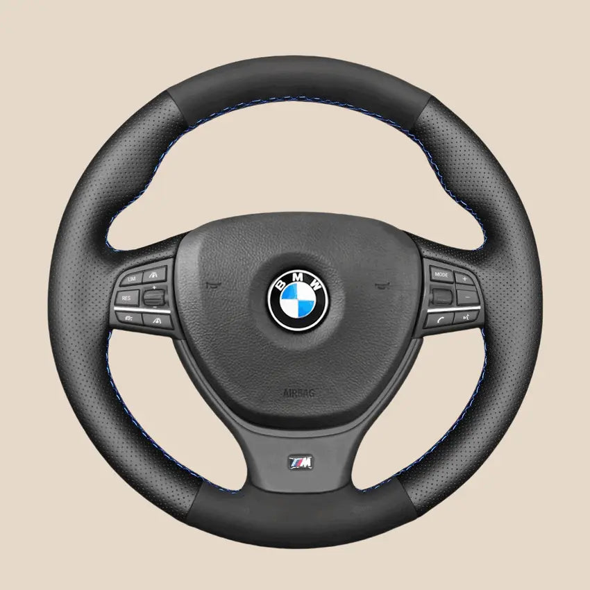 MEWANT Lenkradhülle Leder Für BMW M Sport F10 F11 (Touring) F07