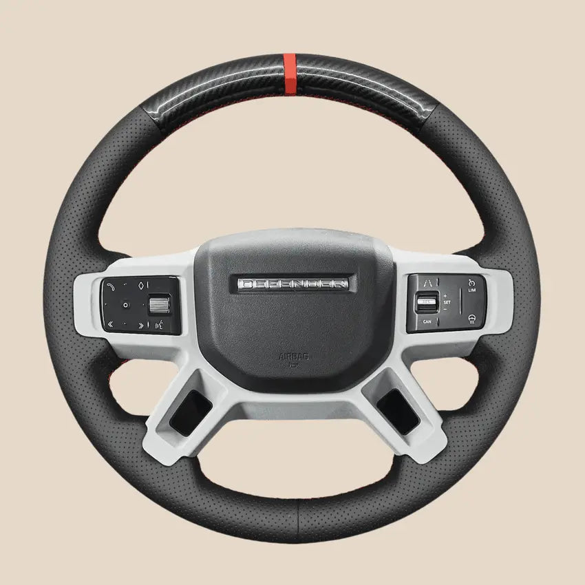 MEWANT DIY Black PU Leather Steering Wheel Cover For Land Rover Discovery 3 (2004-2009)