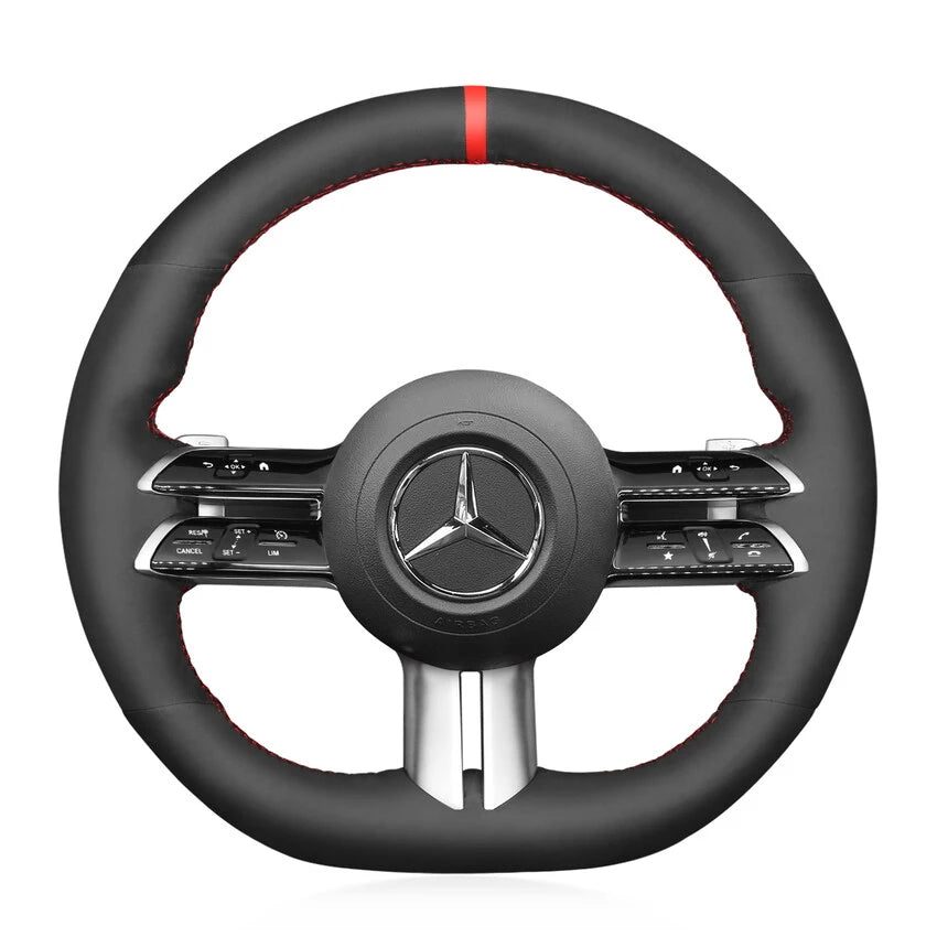 Steering Wheel Cover Kits for Mercedes Benz AMG W177 V177 W206 W213 W247 V295 2021-2024