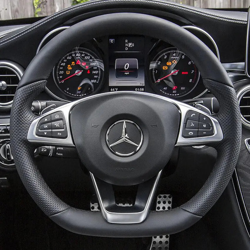 Steering Wheel Cover Kits for Mercedes Benz W205 C43 C117 X156 C218 W213 C253 X253 W166 W222 R172 R231 2015-2019