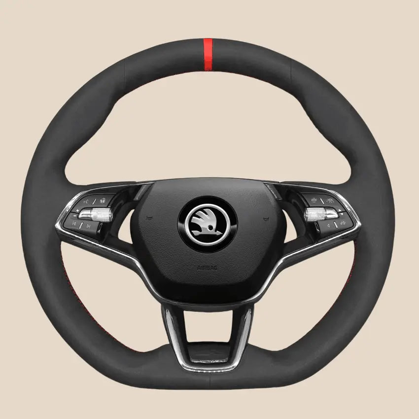 2 Pezzi Auto Coprivolante per Skoda Rapid Karoq Kamiq Kodiaq Kodiaq GT, Antiscivolo Traspirante Protezione Volante Segmentata in Fibra Carbonio Universale, Accessori Interni Auto,A Black 2 Pezzi Auto Coprivolante per Skoda Rapid Karoq Kamiq Kodiaq Kodiaq GT, Antiscivolo Traspirante Protezione Volante Segmentata in Fibra Carbonio Universale, Accessori Interni Auto,A Black