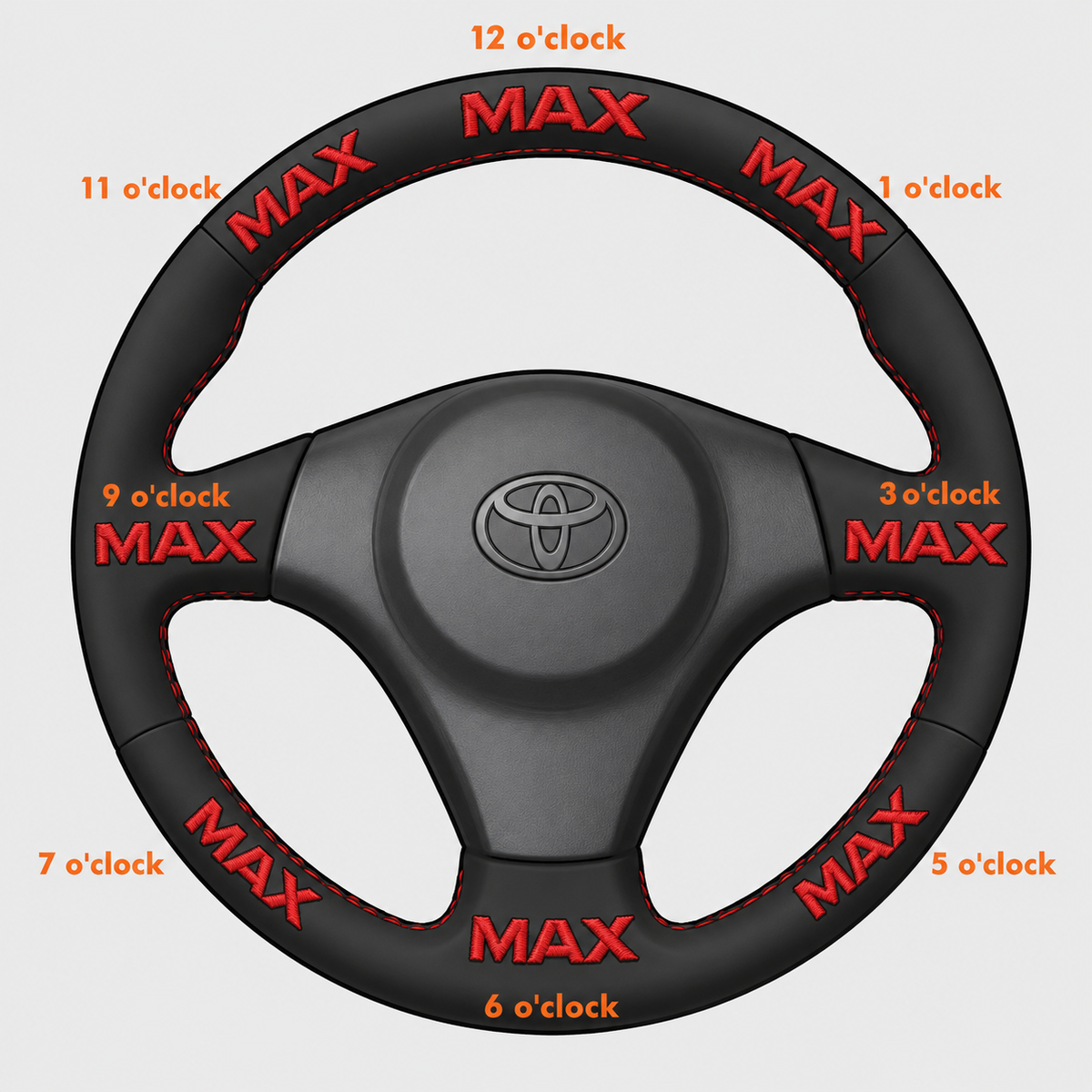 Personalized Embroidery for Steering Wheel Cover