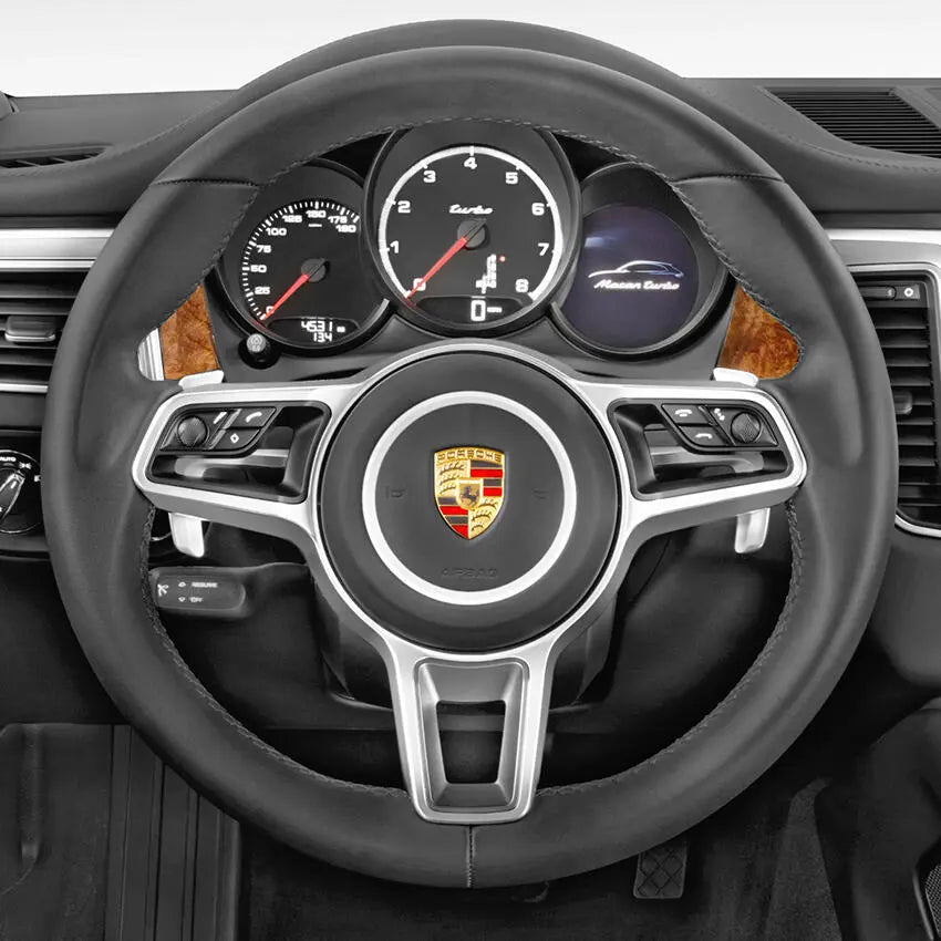 MEWANT Copertura Volante In Pelle Da Cucire - Per Porsche 718, 911, Cayenne, Macan, Panamera
