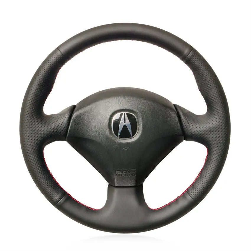 FRIGENN Carbon Black Leather Car Steering Wheel Cover, for Honda Acura RSX Type-S 2005 S2000 2000-2008 Civic Si 2002 2003 2004, Yellow line FRIGENN Carbon Black Leather Car Steering Wheel Cover, for Honda Acura RSX Type-S 2005 S2000 2000-2008 Civic Si 2002 2003 2004, Yellow line