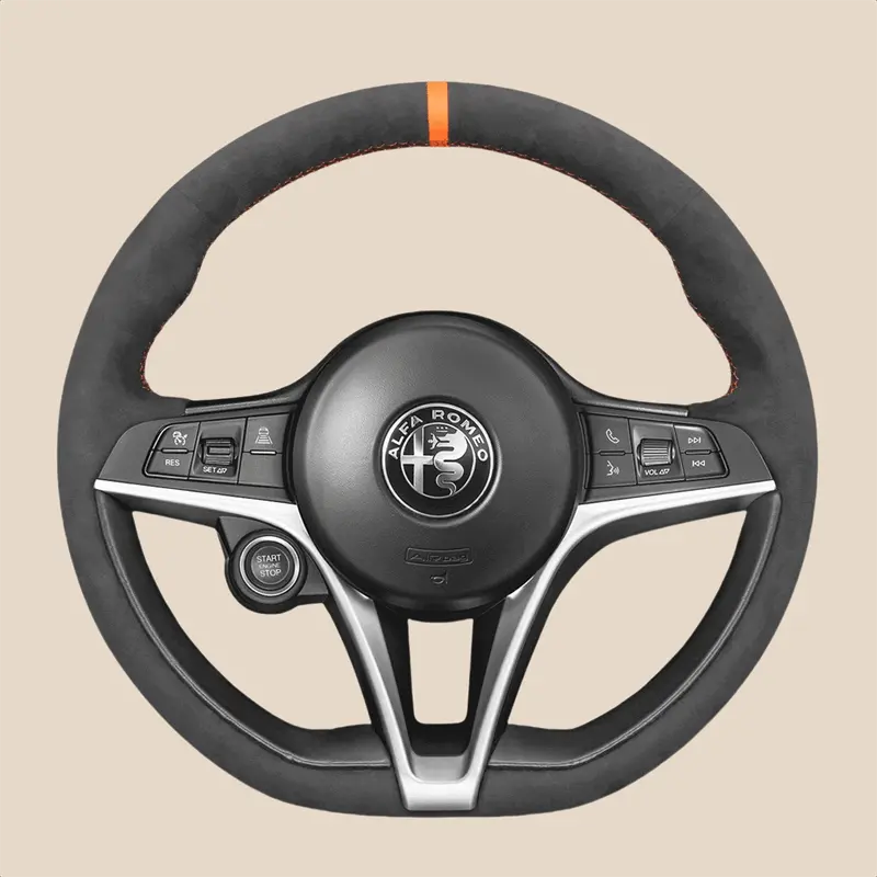 Steering Wheel Cover Kits for Alfa Romeo Giulia Stelvio 2016-2020