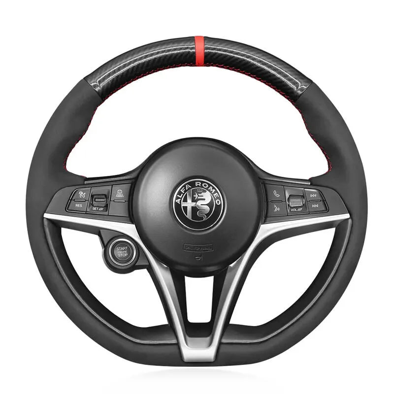 Steering Wheel Cover Kits for Alfa Romeo Giulia Stelvio 2016-2020
