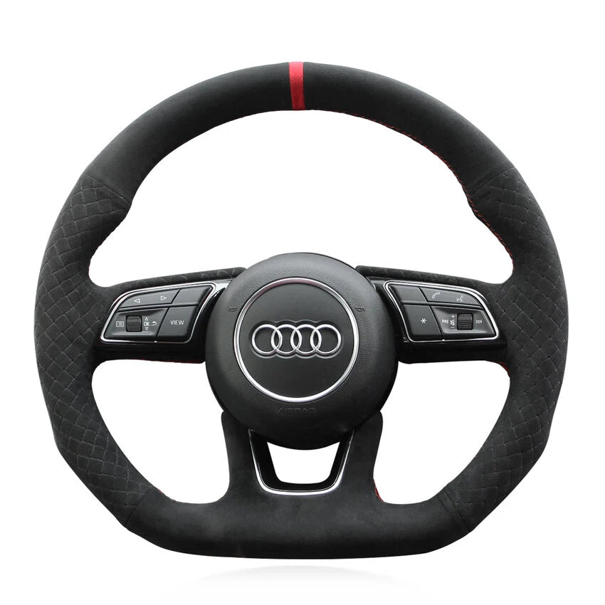 Steering Wheel Cover Kits for Audi A1 A3 A4 A5 S3 S4 S5 RS3 RS4 RS5 Q2 SQ2 2015-2023