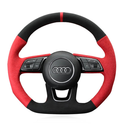 Steering Wheel Cover Kits for Audi A1 A3 A4 A5 S3 S4 S5 RS3 RS4 RS5 Q2 SQ2 2015-2023