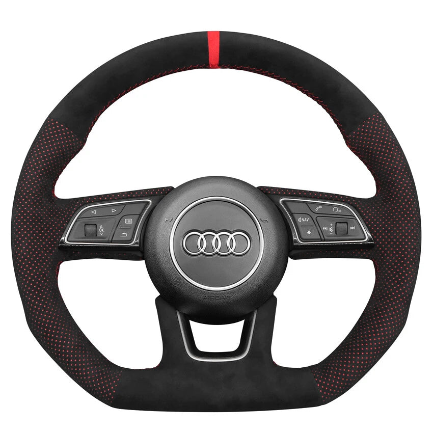 Steering Wheel Cover Kits for Audi A1 A3 A4 A5 S3 S4 S5 RS3 RS4 RS5 Q2 SQ2 2015-2023