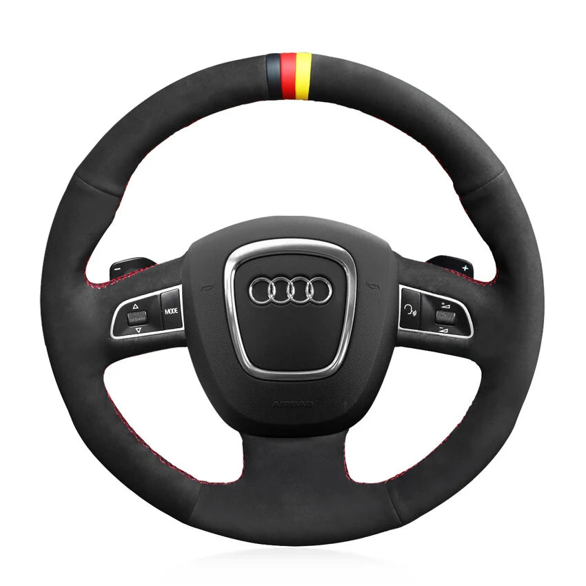 Audi A3 A4 A5 A8 Q7 RS4用ステアリングホイールカバーキット S4 S5 S6 Audi A3 A4 A5 A8 Q7 RS4用ステアリングホイールカバーキット S4 S5 S6