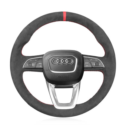 Kits de fundas para volante para Audi A3 A4 A5 S3 S4 S5 RS3 RS4 RS5 Q2 SQ2 Q3 RSQ3 Q5 SQ5 Q7 SQ7 Q8 SQ8 RSQ8 2015-2022