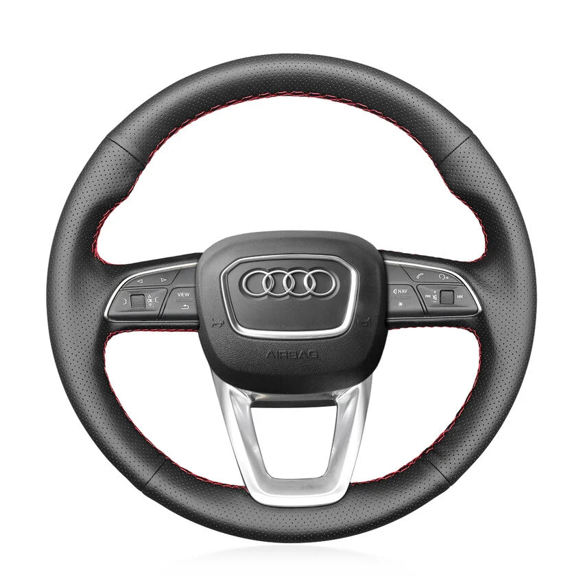 Kits de fundas para volante para Audi A3 A4 A5 S3 S4 S5 RS3 RS4 RS5 Q2 SQ2 Q3 RSQ3 Q5 SQ5 Q7 SQ7 Q8 SQ8 RSQ8 2015-2022