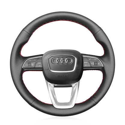 Kits de fundas para volante para Audi A3 A4 A5 S3 S4 S5 RS3 RS4 RS5 Q2 SQ2 Q3 RSQ3 Q5 SQ5 Q7 SQ7 Q8 SQ8 RSQ8 2015-2022