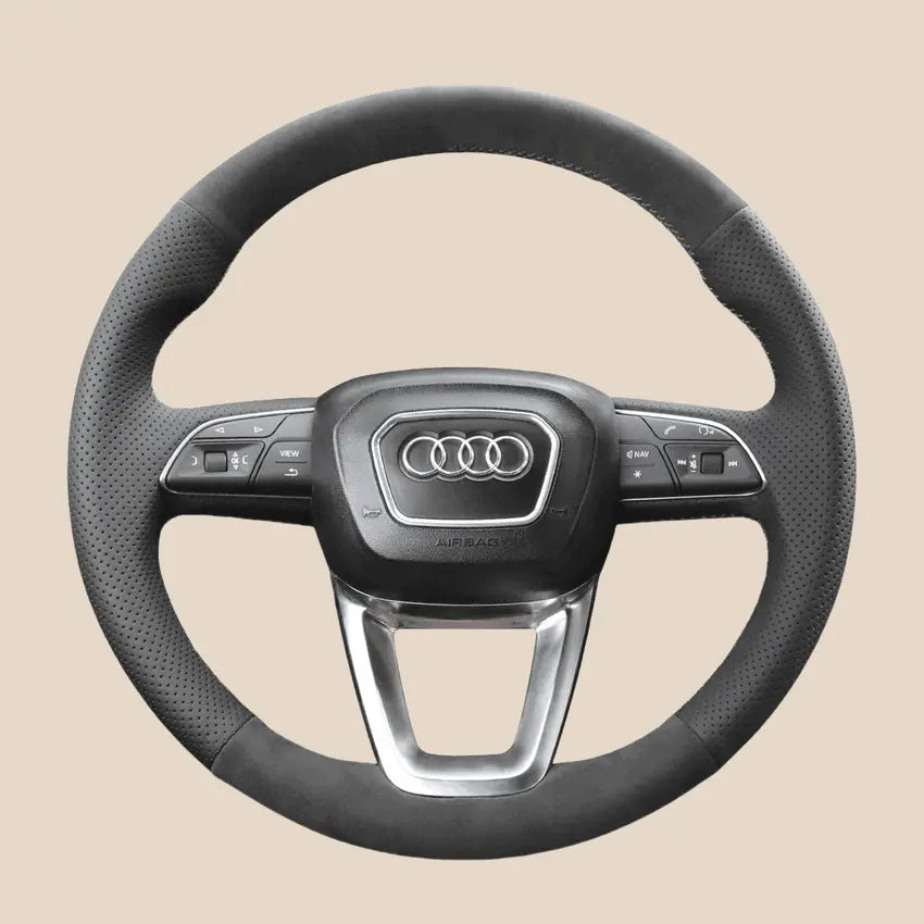 Kits de fundas para volante para Audi A3 A4 A5 S3 S4 S5 RS3 RS4 RS5 Q2 SQ2 Q3 RSQ3 Q5 SQ5 Q7 SQ7 Q8 SQ8 RSQ8 2015-2022