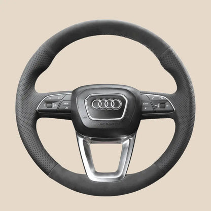 Kits de fundas para volante para Audi A3 A4 A5 S3 S4 S5 RS3 RS4 RS5 Q2 SQ2 Q3 RSQ3 Q5 SQ5 Q7 SQ7 Q8 SQ8 RSQ8 2015-2022