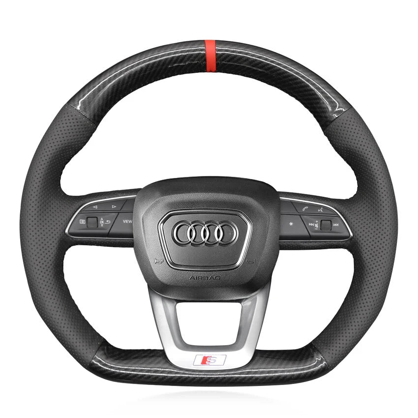 Steering Wheel Cover Kits for Audi Q3 RSQ3 Q5 SQ5 Q7 SQ7 Q8 SQ8 RSQ8 2015-2023