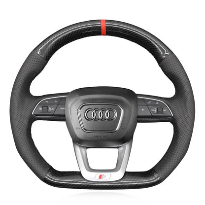 Steering Wheel Cover Kits for Audi Q3 RSQ3 Q5 SQ5 Q7 SQ7 Q8 SQ8 RSQ8 2015-2023