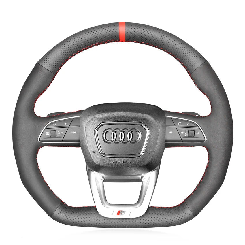 Steering Wheel Cover Kits for Audi Q3 RSQ3 Q5 SQ5 Q7 SQ7 Q8 SQ8 RSQ8 2015-2023
