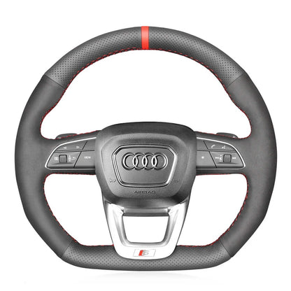 Steering Wheel Cover Kits for Audi Q3 RSQ3 Q5 SQ5 Q7 SQ7 Q8 SQ8 RSQ8 2015-2023