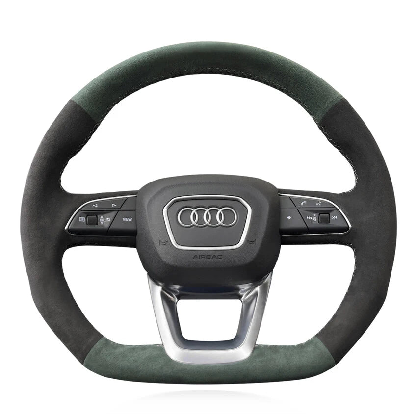 Steering Wheel Cover Kits for Audi Q3 RSQ3 Q5 SQ5 Q7 SQ7 Q8 SQ8 RSQ8 2015-2023