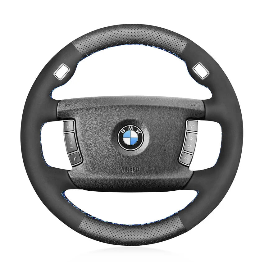 Housse De Volant En Cuir Cousu Pour Bmw Série 3 E46-5 2000 2001-2005-X5 E53 2000-2001 Housse De Volant En Cuir Cousu Pour Bmw Série 3 E46-5 2000 2001-2005-X5 E53 2000-2001