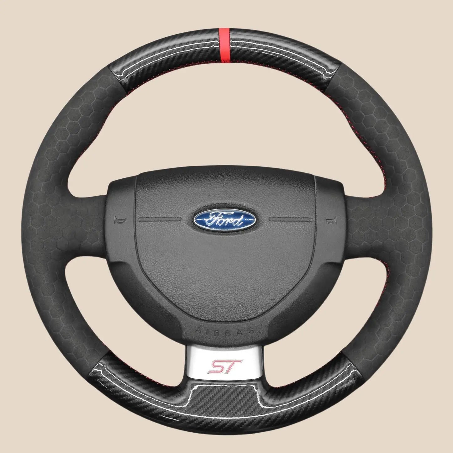 Steering Wheel Cover Kits for Ford Fiesta MK6 ST RS Fusion Transit Connect 2002-2013