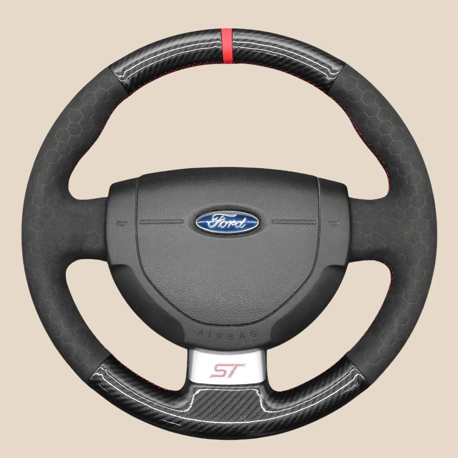 Steering Wheel Cover Kits for Ford Fiesta MK6 ST RS Fusion Transit Connect 2002-2013