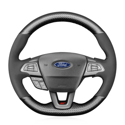Steering Wheel Cover Kits for Ford Focus MK3 Kuga Ecosport RS ST ST-Line 2015-2023