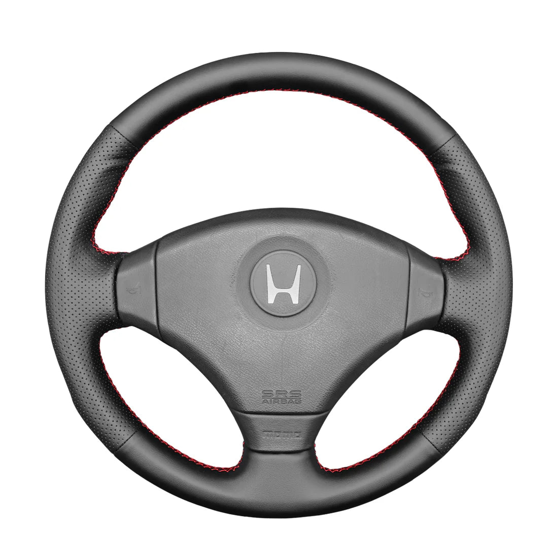 Coprivolante Universale Auto In Pelle Antiscivolo – 38 Cm, Colore Nero E Grigio, Per Auto SUV Camper - 5