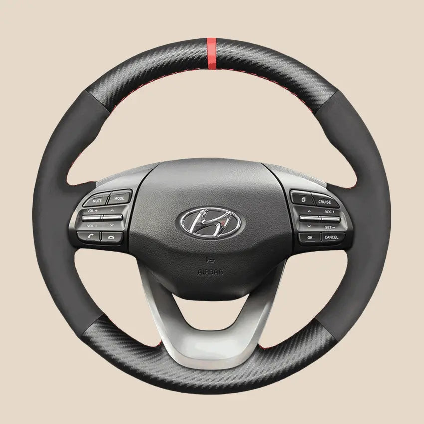 ヒュンダイ コナ 2017-2023 用ステアリングホイール カバー キット