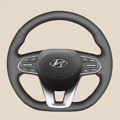 ヒュンダイ サンタフェ パリセード 2018-2020 用ステアリングホイール カバー キット