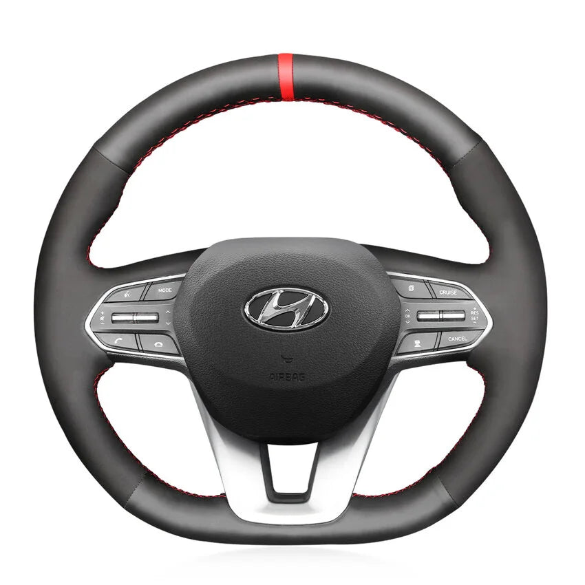 ヒュンダイ サンタフェ パリセード 2018-2020 用ステアリングホイール カバー キット