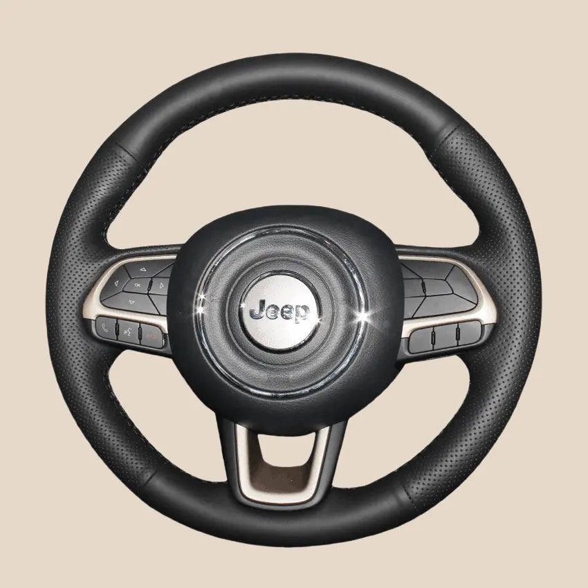 ジープ コンパス II レネゲード 2014-2023 用ステアリングホイールカバーキット