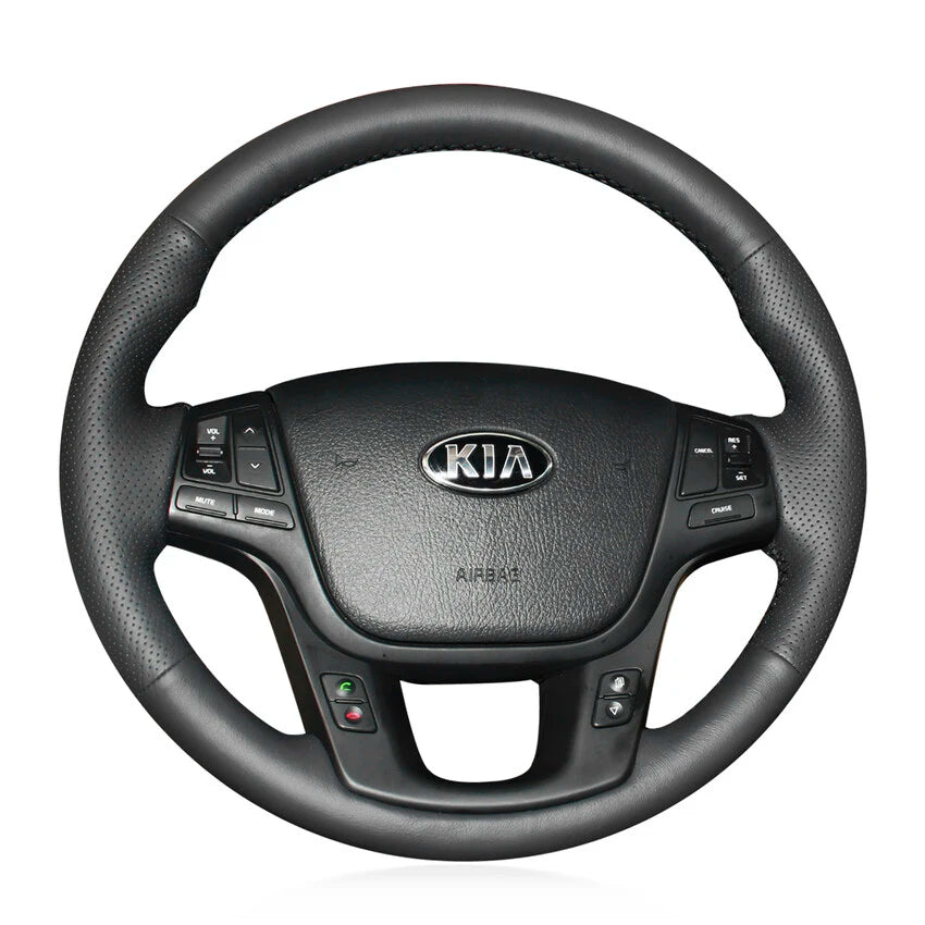 Autostuurhoes voor KIA Ceed 2009-2013, Leren Ademende Autostuurhoes voor KIA Ceed 2009-2013, Leren Ademende