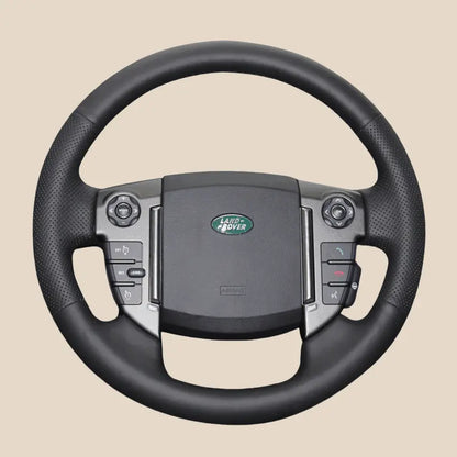Microfiber + Perforated Leather Steering Wheel Cover For Land Rover Discovery 3 4 Freelander 2 LR3 LR4