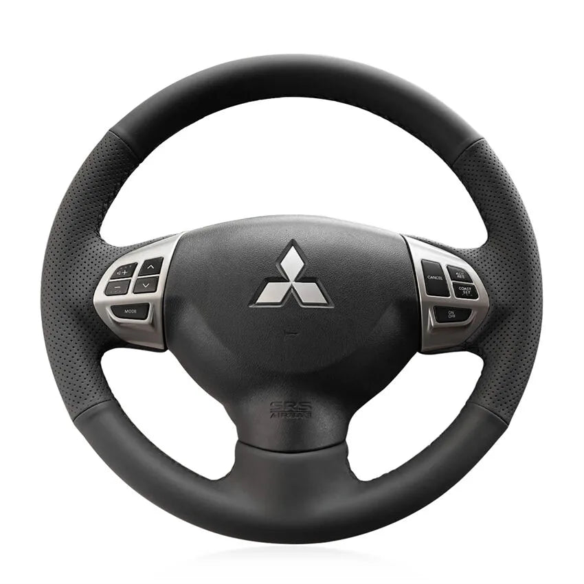 Steering Wheel Cover Kits for Mitsubishi i-MiEV Lancer 9 IX  Lancer Sportback Outlander Sport ASX Colt L200 Challenger Triton 2007-2017