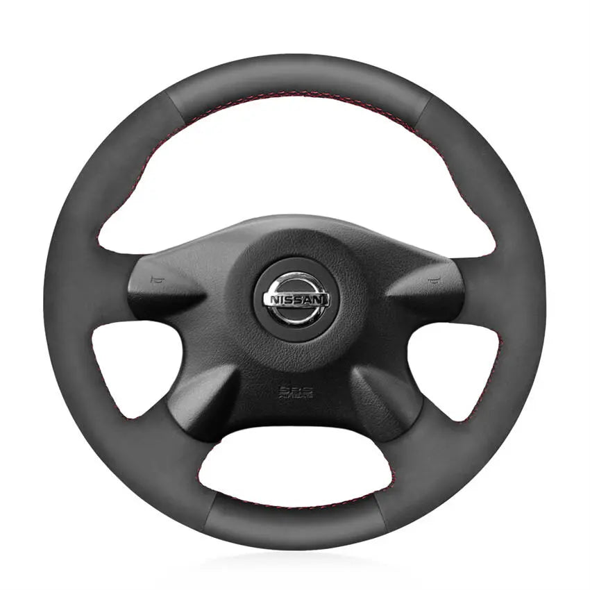 Steering Wheel Cover Kits for Nissan Almera Tino X-Trail Primera Terrano 2 Serena Pathfinder Bluebird Sylphy Caravan Expert Navara Pickup Sunny AD Avenir M45 Pulsar N16 2002-2012