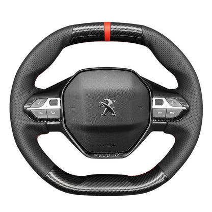 プジョー 208 308 2008 3008 508 508SW 5008 パートナー リフター 2016-2025 用ステアリングホイールカバーキット