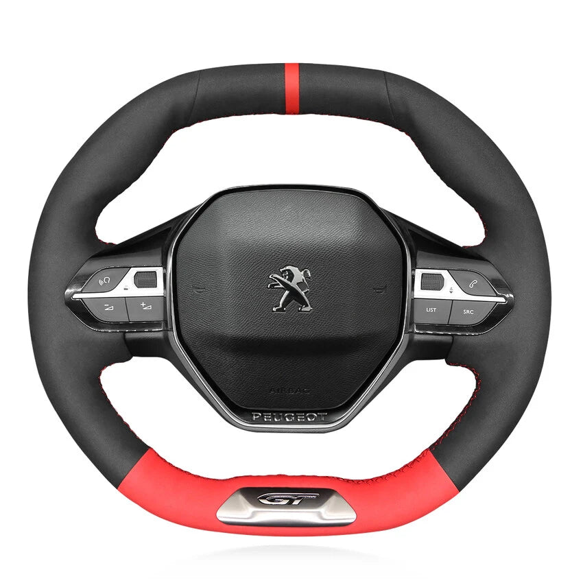 Housse De Volant En Cuir Pour Peugeot 2008, 5008, 208, Rifter GT (2021-2025) - Accessoire Auto Élégant - 12