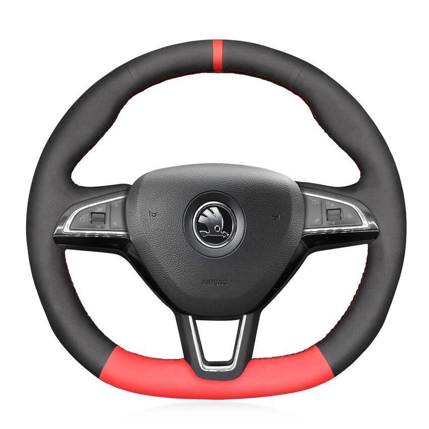 Lenkradbezug-Sets für Skoda Octavia Fabia Kodiaq Citigo Superb Scala Kamiq 2015–2022