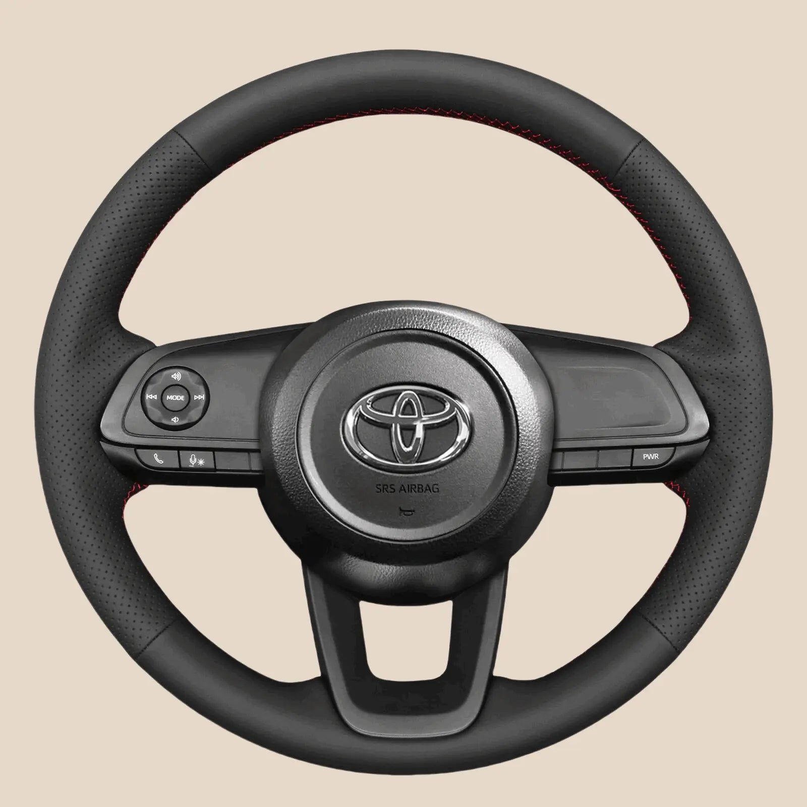 Steering Wheel Cover Kits for Toyota Agya Thor Roomy Rocky Raize 2019-2023