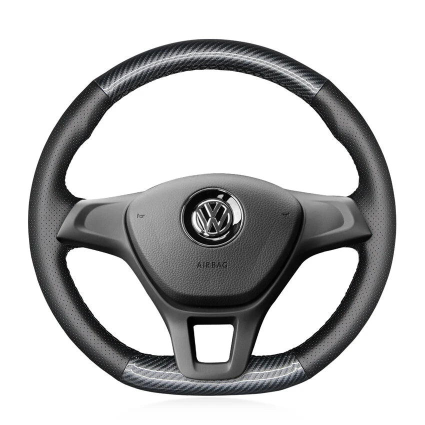 Steering Wheel Cover Kits for Volkswagen VW Golf 7 Polo 5/6 Jetta Up Passat B8 T-Roc Touran Caddy Crafter 2013-2021
