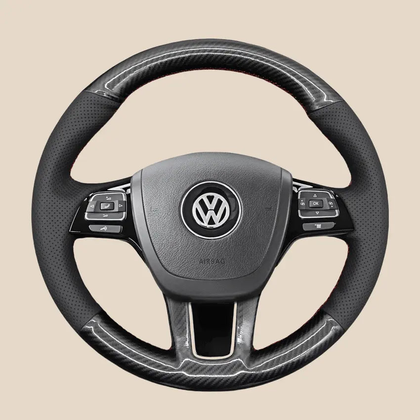 フォルクスワーゲン VW トゥアレグ 2010-2018 用ステアリングホイールカバーキット