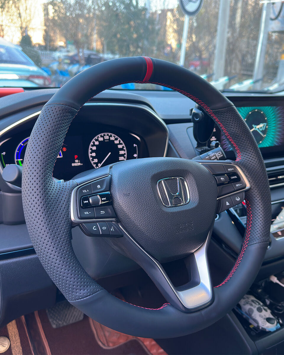ホンダアコード steering wheel cover installed