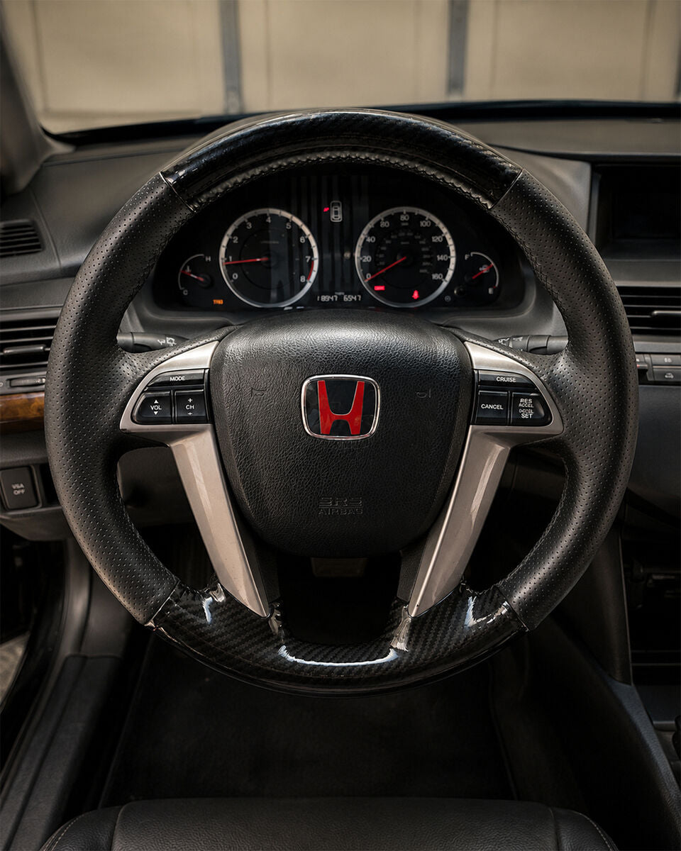 ホンダ・パイロット steering wheel cover installed