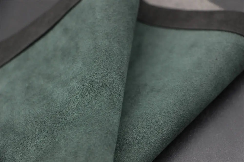 Italian Alcantara smooth front surface and soft material texture